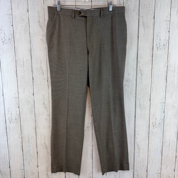 Ralph Lauren Gray Slim-Fit Stretch Classic Dress Suit Trouser Pants Size 32x30